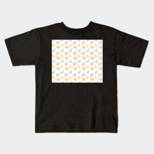 Pastel Alpacas on White Kids T-Shirt